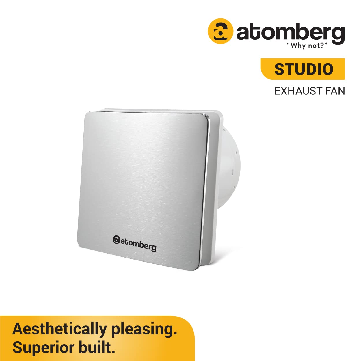 atomberg Studio Exhaust Fan (150mm) with BLDC Motor | Easy to Clean | 1+1 Year Warranty