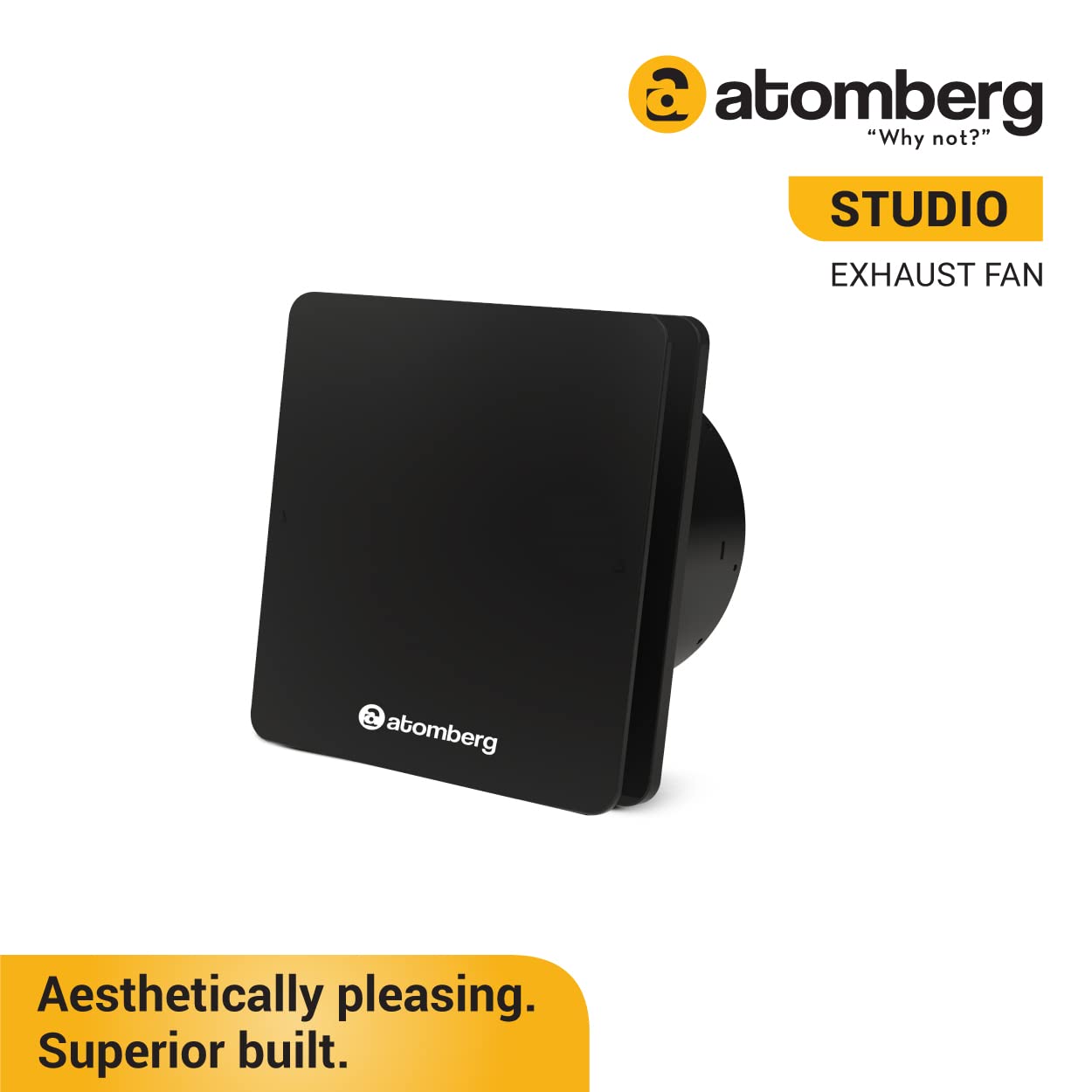 atomberg Studio Exhaust Fan (150mm) with BLDC Motor | Easy to Clean | 1+1 Year Warranty